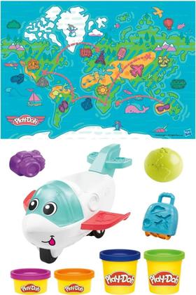 Imagem de Massinha PlayDoh Kit Inicial Avião Explorador F8804 Hasbro