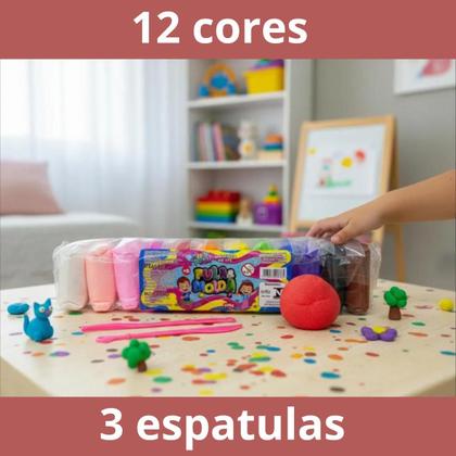 Imagem de massinha pula molda brincar divertida 12 cores sortidas top