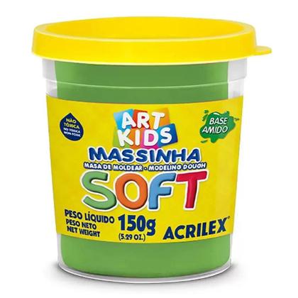 Imagem de Massinhas de Modelar Acrilex Soft 6 Cores 900g Art Kids