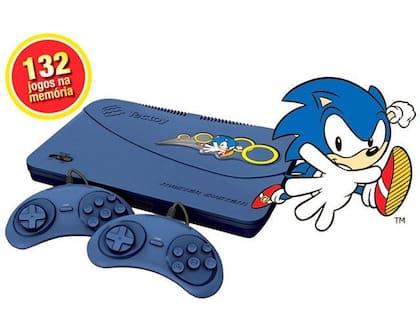 Imagem de Master System Evolution Blue 132 Jogos 2 Joysticks TecToy