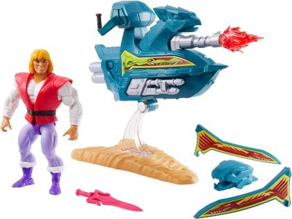 Imagem de Masters of the Universe Origens Jet Sled e Príncipe Adam