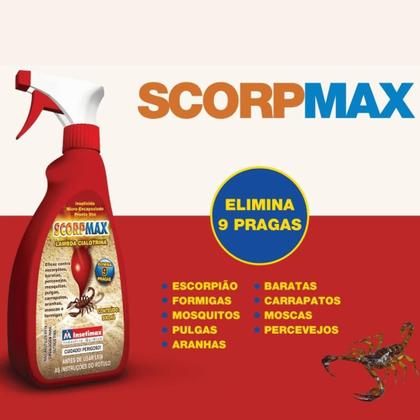 Imagem de Mata Escorpião Percevejos Carrapatos Baratas Aranhas Moscas Scorpmax