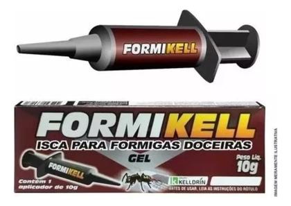 Imagem de Mata Formigas Doceira Formikell Gel Inseticida Aplicador 10g Kit 6