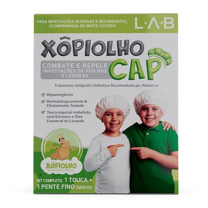 Imagem de Mata piolho Xô Piolho Cap Kit Completo