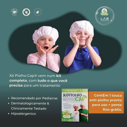 Imagem de Mata piolho Xô Piolho Cap Kit Completo