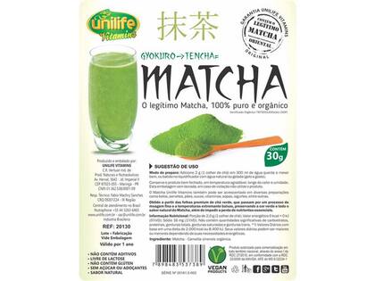 Imagem de Matcha puro e organico sóluvel 30g Unilife