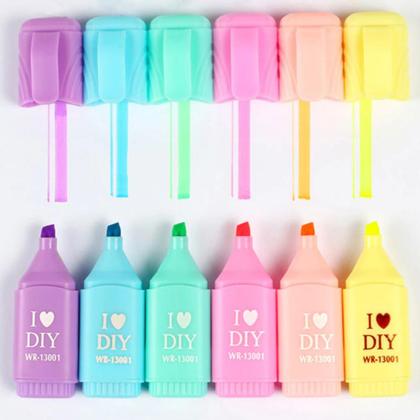 Material Escolar Kit Lápis De Cor C/ Mini Marca Texto Kawaii - Kit Lápis De Cor Marca Texto Imagem de Material Escolar Kit Lápis De Cor C/ Mini Marca Texto Kawaii