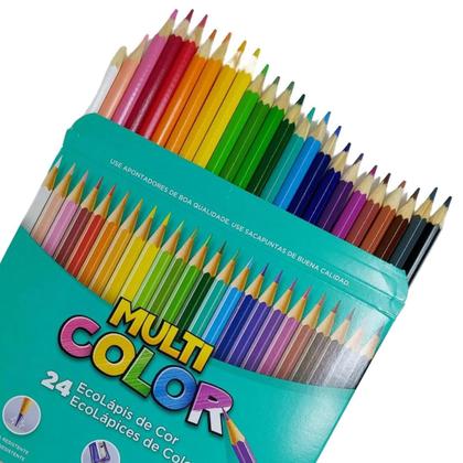 Material Escolar Kit Lápis De Cor C/ Mini Marca Texto Kawaii - Kit Lápis De Cor Marca Texto Imagem de Material Escolar Kit Lápis De Cor C/ Mini Marca Texto Kawaii
