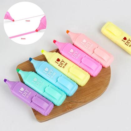 Material Escolar Kit Lápis De Cor C/ Mini Marca Texto Kawaii - Kit Lápis De Cor Marca Texto Imagem de Material Escolar Kit Lápis De Cor C/ Mini Marca Texto Kawaii