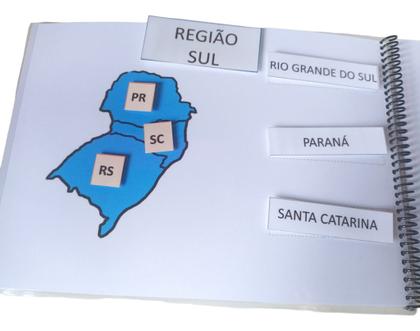 Imagem de Material Pedagógico Geografia Estados E Regiões Do Brasil livro 