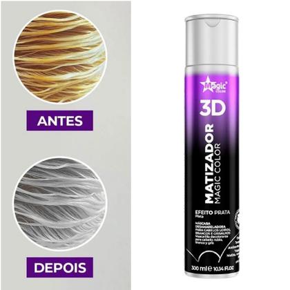 Imagem de Matizador 3D Magic Color Efeito Prata 300ml