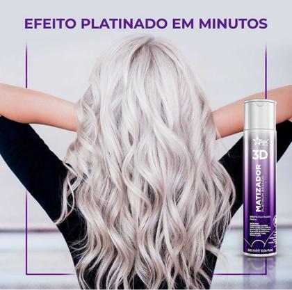 Imagem de Matizador 3D Magic Color Platinum Branco efeito platinado 100ml