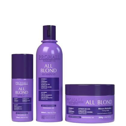 Imagem de Matizador Blond Gloss Loiro Perolado e Kit All Blond Prohall