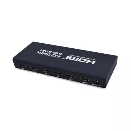 Imagem de Matrix Hdmi 4X2 Switch Splitter 1080P 4K 3D Com Controle