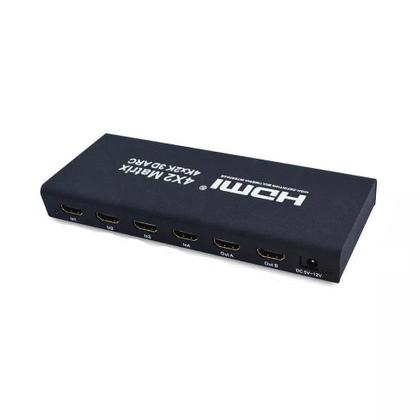 Imagem de Matrix Hdmi 4X2 Switch Splitter 1080P 4K 3D Com Controle