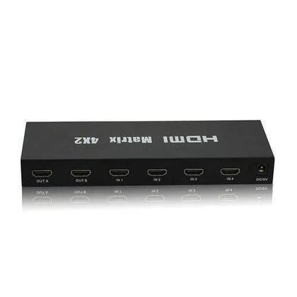 Imagem de Matrix Hdmi 4X2 Switch Splitter 1080P 4K 3D Com Controle