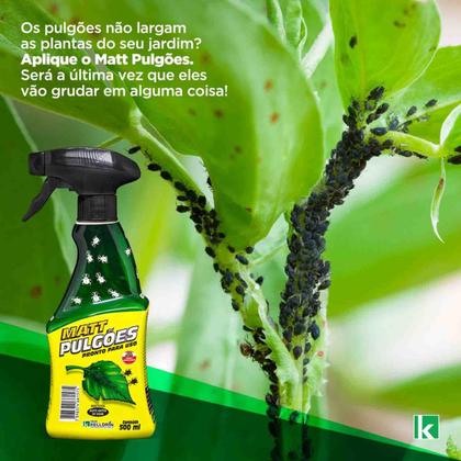 Imagem de Matt Pulgões Kelldrin 500ml Malathion Inseticida Spray Pulgão E Cochonilha