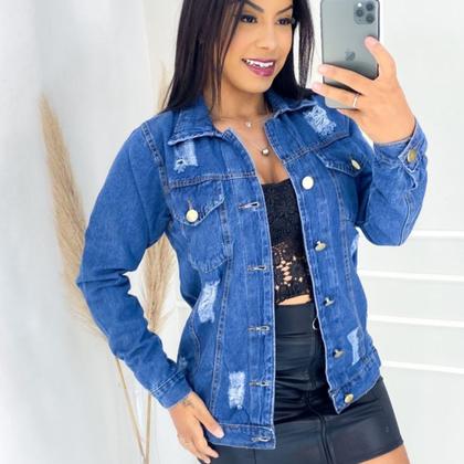 Imagem de Max Jaqueta Jeans Com Barra 