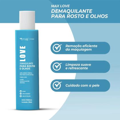 Imagem de Max Love Demaquilante para Rosto e Olhos 290ml