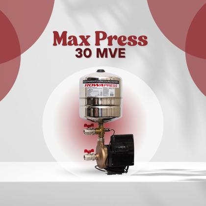 Imagem de MAX PRESS 30 MVE 24L 220V  Pressurizadora Potente com Reservatório de 24 Litros