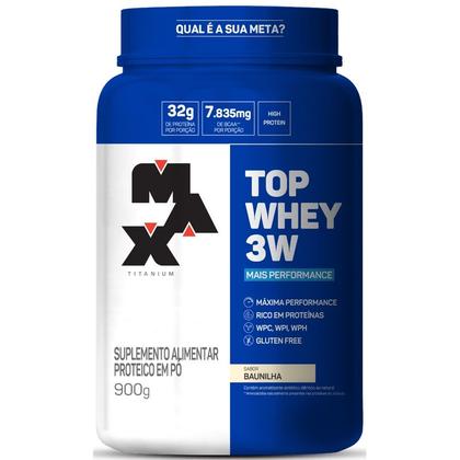 Imagem de Max Titanium Top Whey 3w Mais Performance 900g