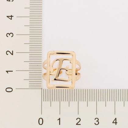 Imagem de Maxi anel letra ajustável 18k Letra e 513298 Rommanel