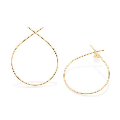 Imagem de Maxi brinco rommanel gota banhado a ouro 18k