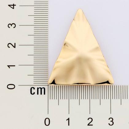 Imagem de Maxi Brinco Triangular Banhado a Ouro Rommanel 527420