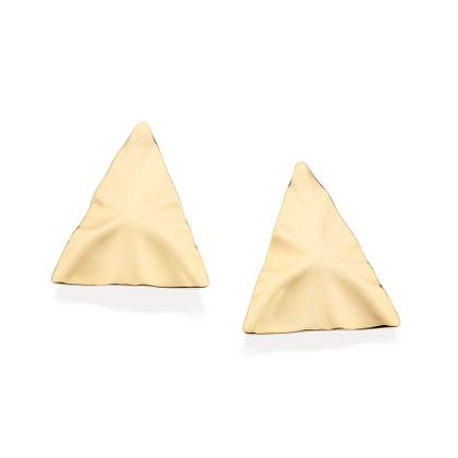 Imagem de Maxi Brinco Triangular Banhado a Ouro Rommanel 527420
