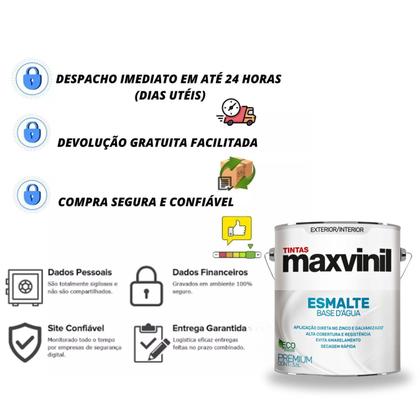 Imagem de MAXVINIL ESMALTE BASE AGUA 3,6L VARIAS Cores