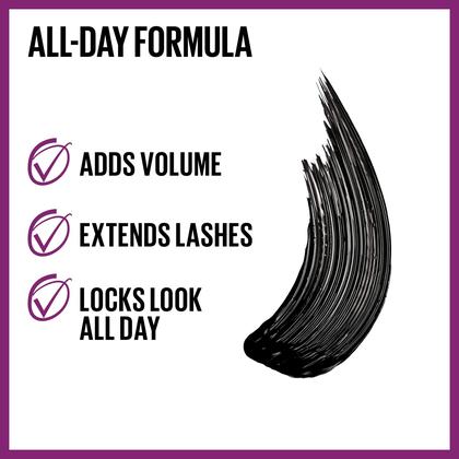 Imagem de Maybelline the Falsies Lash Lift Lavable Mascara Volumizing, Alongamento, Lifting, Curling, Multiplicação, Maquiagem dos Olhos, Preto Mais Preto, 0.32 Fl. Oz