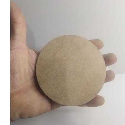 Imagem de Mdf Kit 100 Sousplats Redondo Cru Jogo Copos Mesa Mdf