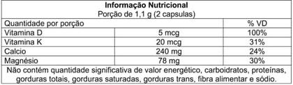 Imagem de MDK Cálcio, Magnésio, Vitamina D3 e Vitamina K2 60 Capsulas de 500mg Promel