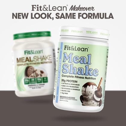 Imagem de Meal Shake Fit & Lean Fat Burning com creme de biscoitos de proteína de 1 kg