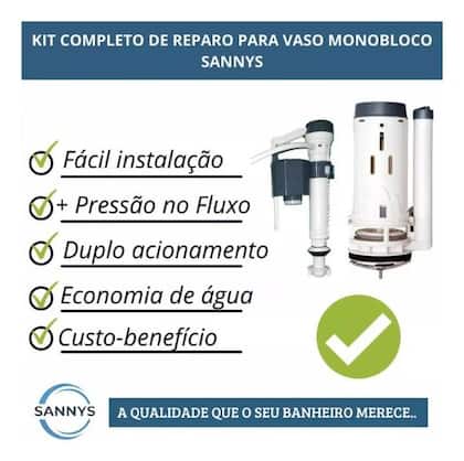 Imagem de Mecanismo De Reparo Para Vaso Monobloco Todas As Marcas