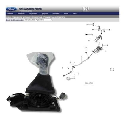 Imagem de Mecanismo Mudanca de Marcha Ford Edge 2011 a 2014 ( Trambulador ) ( Com Shift ) - Original Ford - GT4Z7210DB