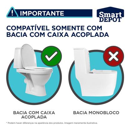 Imagem de Mecanismo Universal de Saída Duo 3 e 6 Litros com Botão Smart Depot