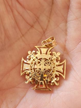 Imagem de Medalha Cruz De São Bento Ouro 18k Amarelo