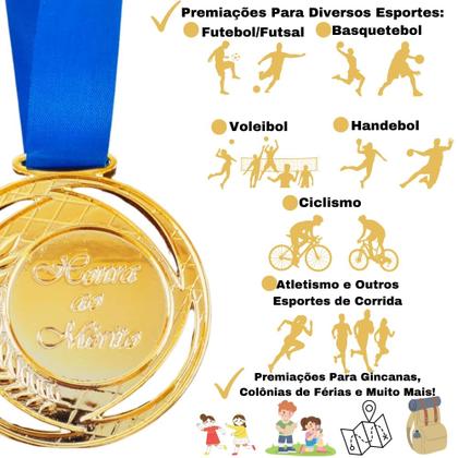 Imagem de Medalha de Ouro Prata ou Bronze Honra ao Merito C/Fita 70mm