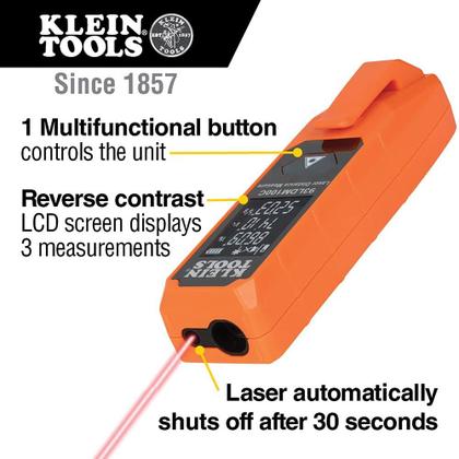 Imagem de Medição de distância a laser Klein Tools 93LDM100C com alcance de 30 m