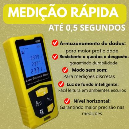 Imagem de Medidor a Laser 40M Para Marcenarias e Carpintarias