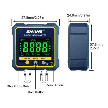 Imagem de Medidor de ângulo digital SHAHE Magnetic Protractor Inclinômetro