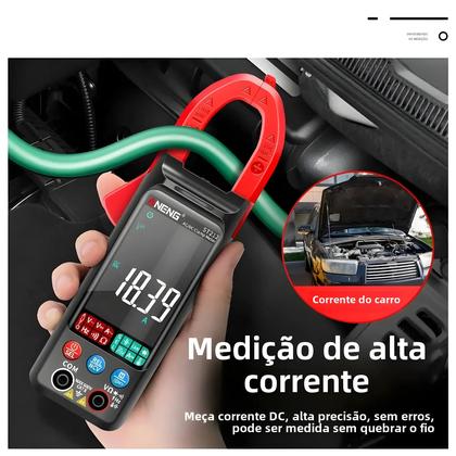 Imagem de Medidor de Braçadeira Digital Aneng ST212 - 6000 Contagens, 400A AC/DC