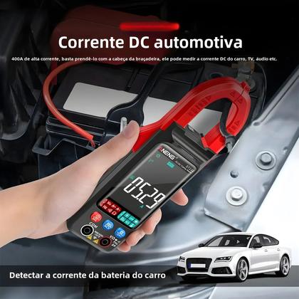 Imagem de Medidor de Braçadeira Digital Aneng ST212 - 6000 Contagens, 400A AC/DC