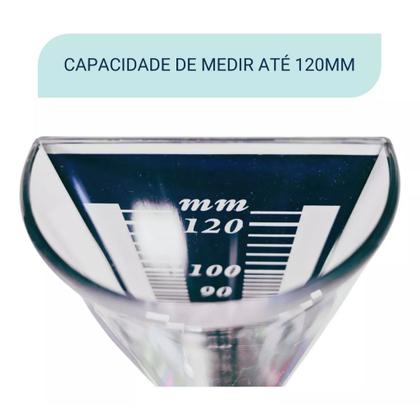 Imagem de Medidor de Chuva em Plástico Rígido 120 ml - Pluviômetro Água mm