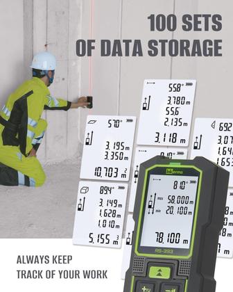 Imagem de Medidor de distância a laser Inkerma Dual Laser 120m com sensor de ângulo