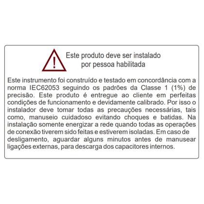Imagem de Medidor de Energia M1250SA-TC Trifásico 220/380V  Medição Indireta