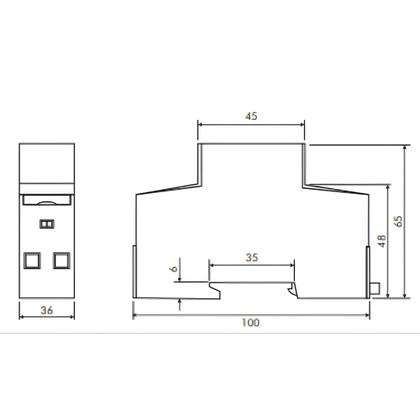 Imagem de Medidor De Energia Monofásico 220V 100A EMD1-100A-M Metaltex