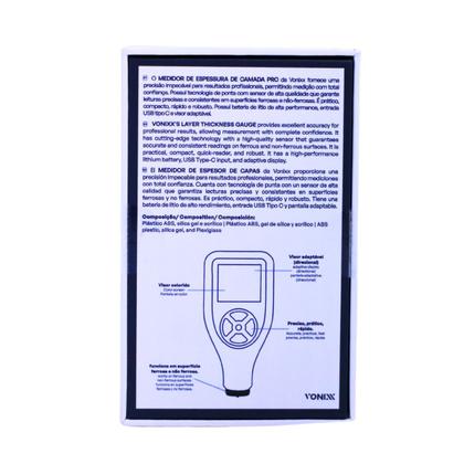 Imagem de Medidor de espessura de camada pro vonixx superfícies ferrosa e não ferrosa