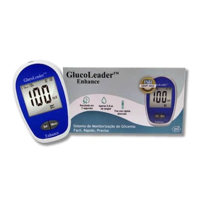 Imagem de Medidor de Glicose Diabetes Digital Glucoleader Enhance II